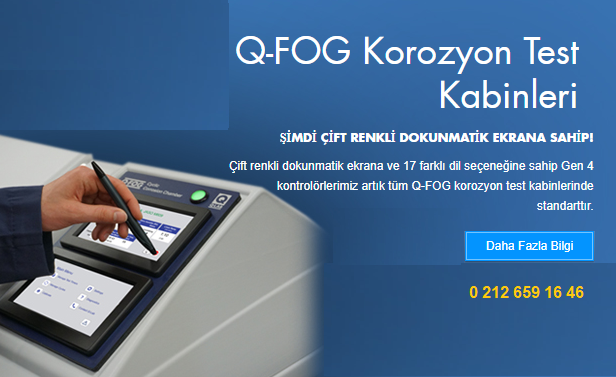 Q-Lab,Koroyon Test Kabini,Döngüsel Korozyon Testi,Ford Cept L467,Q-Fog Crh,GMW14872, GM9540P, SAE J2334, SAE J2721, ASTM B117, ISO 9227,VDA-233-102
